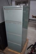 *Four drawer filing cabinet 48cm width 63cm deep 1