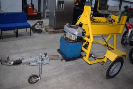 Log Splitter Mounted on Trailer with Briggs & Stratton 850 Engine