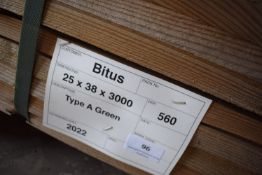 *Bundle of 25x38x3000 type A lengths of timber app