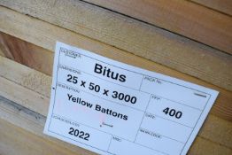 *Bundle of 25x50x3000 type A lengths of timber approx 400