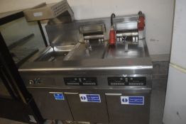 Fry Master Multi Basket Fryer 3-phase - with Chip Dump & Thermal Canopy & Filtration Unit