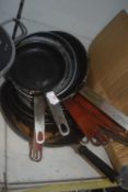 Selection of Frying Pans, and a Wok