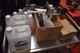 *Contents of stainless steel trolley (trolley not