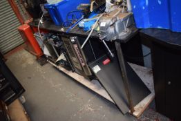 *Steel Workbench on Casters with 4” Vice (collection by appointment)