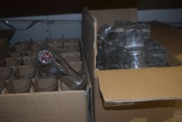 *2x Box of Branded Glasses Including Carling 1/2 Pint, Hop House Pint, etc.