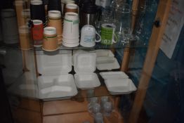 *Contents of Bottom Three Shelves including Containers, Cups & Drinking Glass etc