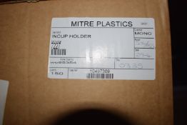 *Box of ~150 incup Holders Blue Branded Mono