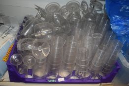 Selection of Plastic Pint, Half Pint, Wine, and Other Glasses