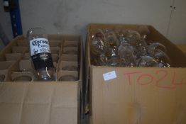 *Box of Stella 1/2 Pint Glass, and Box of Assorted Corona and Rekorderlig Pint Glasses