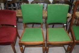 2x Upholstered Pub Chairs