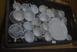 *Tray of Plates, Cups, and Condiment Shakers