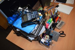 *Assorted Office Stationery, Filing Tray, etc.