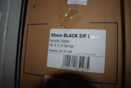 *Box Containing 90mm Black Sip Lids ~1000 Fits 10oz - 20oz Cups