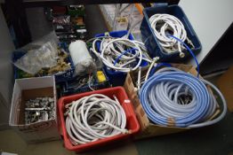 *~10x Boxes/Trays of Assorted Pipes, Parts, and Fittings