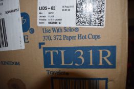 *Qiuantity of White Plastic Cup Travel Lids TL31R for Solo 370 and 372