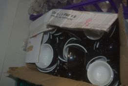 Selection of Black and White Cups