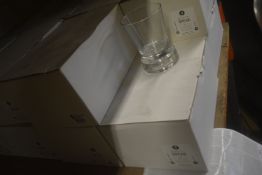 *4x Boxes of 6 Tumblers with Glass Stands and Dimpled Base