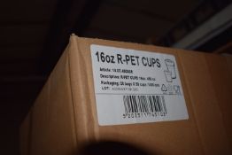 *Box of 16oz R-PET Cups 1000pcs