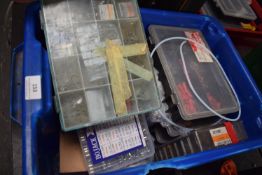 *Box of Various Fuses, Electric Fixings, and Retaining Clips
