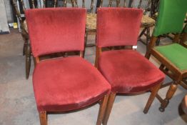 2x Upholstered Pub Chairs