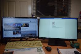 *2x Monitors, Keyboard, and Mouse