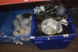 *2x Boxes of Cups, Lighting, etc.