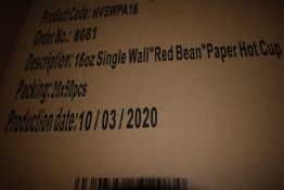 *Box of 1000 16oz Single Wall 