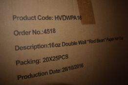 *Box of 500 16oz Double Wall 