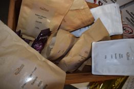 *Wooden Tray Containing Various Coffee Beans Samples