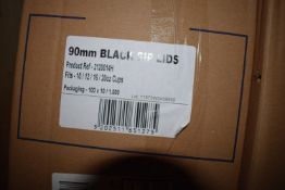 *Box Containing 90mm Black Sip Lids ~1000 Fits 10oz - 20oz Cups