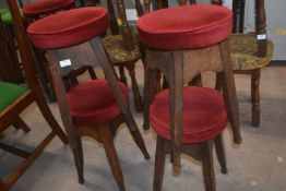 4x Small Upholstered Barstools