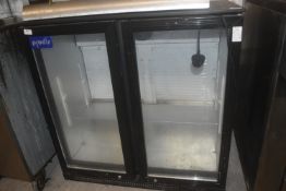 *Prodis Black Undercounter Double Door Drinks Chiller
