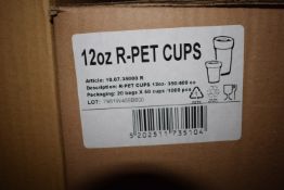*Box of 12oz R-PET Cups 1000pcs