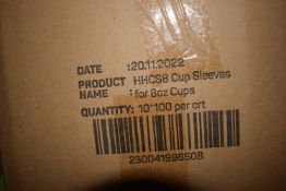*Box of Cup Sleeves for 8oz Cups 10x100