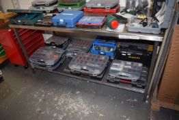 *Stainless Steel Table with Undershelf 175x77cm x 86cm high (contents not included, collection by