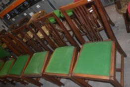 4x Pub Chairs with Upholstered Seats