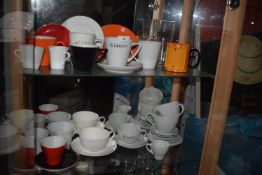 *Contents of First Two Shelves including Cups, Saucers & Drinking Glasses