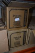*3x Boxes of Peroni Half Pint Glasses and 1x Part Box