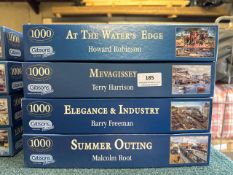 4 x 1000 piece Gibson Jigsaw Puzzles