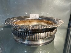 Silver plated wine coaster