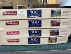 4 x Waddingtons 500 piece jigsaw puzzles