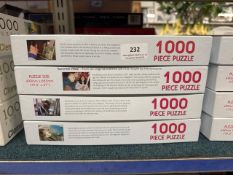 4 x Mouth and foot painting artists 1000 piece jigsaw puzzles