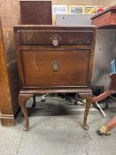 Wooden bedside table