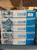 5 x 1000 piece Ravensburger jigsaw puzzles