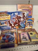 Harry Potter Bundle including wimping willow, curtains, dicers game, book of spells and card game