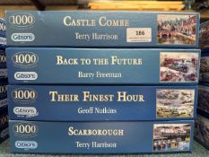 4 x 1000 piece Gibson Jigsaw Puzzles