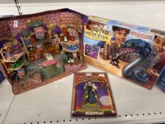 Harry Potter Bundle including Basilisk Attack, mini action game and a Hogwarts school set without bo