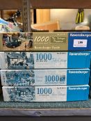 4 x 1000 piece Ravensburger jigsaw puzzles