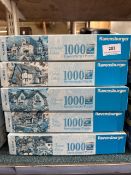 5 x 1000 piece Ravensburger jigsaw puzzles