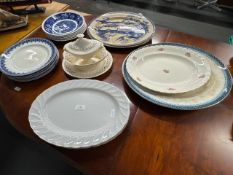 A selection of different size serving plates